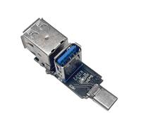 Zkydhbd MultiFunctional USB C Splitter Multiport Expansion Module Supports Simultaneous 5Gbps USB3.0 And USB2.0 Connection Type C To Splitter Module