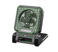 Zkydhbd Multiple Speed Outdoor Solar Fan USB Charging Foldable USB Charging Integrated Light For Camping Beach Activity Solar Fan