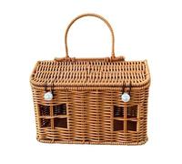 Zkydhbd Multipurpose PP Woven Basket for Picnics Food Storage Daily Mess Management and Household Convenience Social Gathering Basket