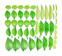 Zkydhbd Multistyle Green Leaf Pendants Clear Acrylic Beads Jewelry Supplies For Handmade Design Projects Making Supplies
