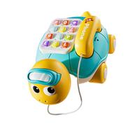 Zkydhbd Musical Learning Phone for Kids 1-3 Years Old Design Encourages Language Development Baby Musical Turtle Telephone Toy