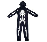 Zkydhbd Nighttime Glow Skeleton Jumpsuit For Children Halloween Cosplay Soft Friendly Polyester Fabric Long Sleeve Outfits Halloween Glowing Jumpsuit Children