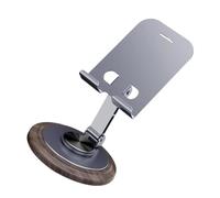 Zkydhbd Not Scratch Rotating Phone Holder Walnut Texture Surfaces Contemporary Rotating Device Holder For Tablets Phones Use Adjustable Phone Office Desk