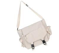 Zkydhbd Nylon Messengers Bag Teenage Student Adjustable Shoulder Handbag Buckled Zippered Large Capacity Crossbody Multiple Pocket Crossbody School