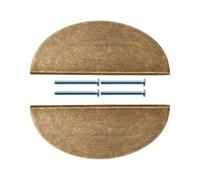 Zkydhbd Pair Antique Bronze Finish Cupboard Pulls Strong Metal Hardware Handles for Drawers Cabinets Wardrobes Simple Metal Semicircular Pulls