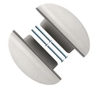 Zkydhbd Pair Antique Bronze Finish Cupboard Pulls Strong Metal Hardware Handles for Drawers Cabinets Wardrobes Simple Metal Semicircular Pulls