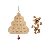 Zkydhbd Parrots Grinding Chew Toy Wood Chew Training Supplies Natural Wood Keyboard Molar For Pet Bird Tearing Grinding Birds For Cage