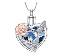 Zkydhbd Pet Ashes Necklace Locket Necklace For Animal Pet Mom Locket For Ashes/Hair Heart Charm Ashes/Hair Cremation Jewelry