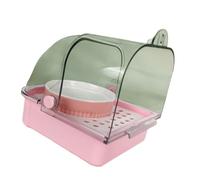 Zkydhbd Pet Bird Bath Tub Clear Bathing Tub Parrot Bathtub Shower Box Bathtub With Bottom Drawer Cage Accessories