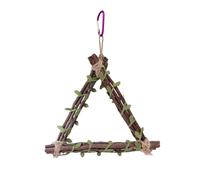Zkydhbd Pet Bird Playstand Toy Birdcages Hangable Toy Wood Swing Parrot Standing Perches Toy Climbing Swing Toy For Cockatoos Bird Exercise Chewing Toy