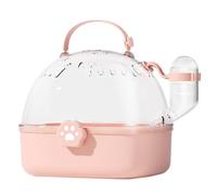 Zkydhbd Pet Carriers Cage Portable Hamster Carrier Outgoing Travel With Water Bottle& Clear Large Cover Small For Dogs Car