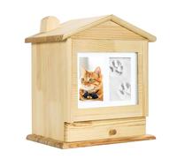 Zkydhbd Pet Urn For Ashes Pet Ashes Box Can Place Photo Dog Ashes Box Funeral Urn For Ashes Cremation Funeral Supplies