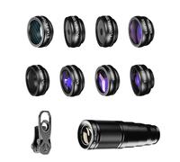 Zkydhbd Phone Camera Lens For Phone 16 15 22X Telephoto Fisheye Lens Wide Angles Macro Mobile Set Professional Smartphone Photography Set