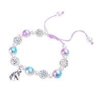 Zkydhbd Playful Rainbow Beaded Girls Sparkling Beaded Wristband Jewelry Birthday Present Unicorns