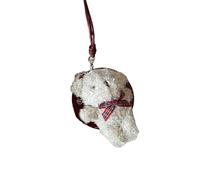 Zkydhbd Plush Bear Wallet Long Chain Accessory Stylish Bear Purse Plush Necklace Pendant Hanging Decors For Enhancing Your Look