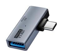 Zkydhbd Portable Aluminum Alloy Type C Dock 100W Fast Charging USB A Port 10GB/s Data Transfer Tablet Multiple Device Connection PD Fast Charging Adapter