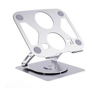 Zkydhbd Portable Laptop Stand With 360°Rotating Base Adjustable Heights And Angles Notebook Metal Mount For Comfort Viewing Cooling
