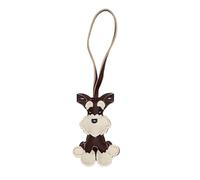 Zkydhbd Portable Schnauzer Dog Pendant Keychain Charm Fashion Accessory for Backpack Or Keys Decoration Daily Casual Use Animal Lover Jewelry