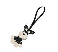 Zkydhbd Portable Schnauzer Dog Pendant Keychain Charm Fashion Accessory for Backpack Or Keys Decoration Daily Casual Use Animal Lover Jewelry
