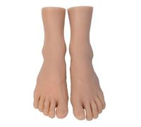 Zkydhbd Practical Men Size 44 Foot Display Model Practice Training Model TPE Texture for Shoe Ads Class Art Projects Male Foot Model for Artists