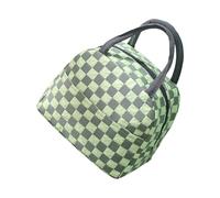 Zkydhbd Premium Oxford Fabric Thermal Lunch Box Water Resistant Design Multiple Compartment Meal Storage for Daily Commutes Oxford Insulated Lunch Bag with Bubble Grid Design