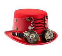 Zkydhbd Punk Top Hat With Goggles Adjustable Strap Theme Event Costume Accessory Headwear For Halloween Masquerades Victorian Costume Top Hat