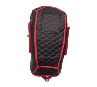 Zkydhbd Quick Install Red Motorcycle Oil Tanks Protector Thickened Fabric Anti Abrasion for Long Distance Travel Motorcycle Tank Bag
