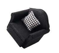 Zkydhbd Realistic Linen Plush Sofa for Toyhouse 1/12 Scale Single Couch Jewelry Holder Supply Doll House Accessories and Furniture