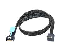 Zkydhbd Reliability Gen 5 PCIE 4I 38P To SFF8611 4I 90degree Data Extension Cable For Performances Server Use Speed Data Transfer Cable