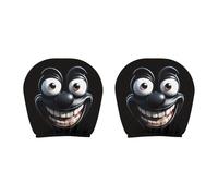 Zkydhbd Removable Jovial Car Accessory Headrest Covers Protectors None Tool Setup Multiple Amusing Styles Easy to Clean Auto Interior Decoration
