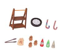 Zkydhbd Resin Pastries Display Dessert Shelf for Miniature Dollhouses Enhances Creative Pretend Dollhouses Candy Pallet for Kids