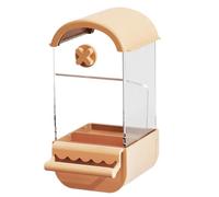 Zkydhbd Screw On Bird Parrots Feeding Container Large Capacity Feeders For Cage Automatic With Perch Feeding Tool Outdoor Hangable With Perch