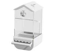 Zkydhbd Screw On Bird Parrots Feeding Container Large Capacity Feeders For Cage Automatic With Perch Feeding Tool Outdoor Hangable With Perch