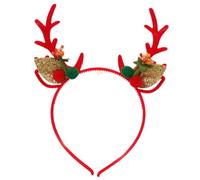 Zkydhbd Sequined Elk Horn Headband For Adult Kids Christmas Hairband Reindeer Hairhoop Holiday Celebrating Headwear Party Supply Christmas Hair Accessory