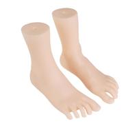 Zkydhbd Set of 2 Female Foot Replicas PVC Construction Foot Mannequin Anatomy Training Tool Suitable for Shoe Marketing Model