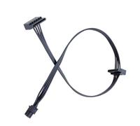 Zkydhbd Small 4Pin/4Pin/Min6Pin To Double 15Pin Hard Drives Cable Power Supply Cable Optical Drives Power Cord For Desktop PC Computer Assembly Connector