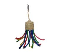 Zkydhbd Small Animal Chew Toy For Bird Parrots Chewing Corn Bracts Colorful Rope Chewing Teeth Grinding Parakeet Cage Small Bird