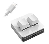 Zkydhbd Small Keyboard Macropad 2Keys Customizable Color Backlighting Switches Programming For ESports Game Tablet Photoshops USB C Keyboard