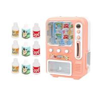Zkydhbd Small Vending Machine Playset Includes Game Coin and 9 Drink Toy for Dollhouses Accessories Small Vending Machine Toy for Kids