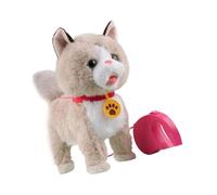 Zkydhbd Soft Plushes Interactives Pet Toy with Gentle Touches Reactions and Light Pattern USB Rechargeable for Children Electronic Pet