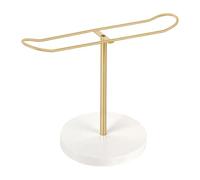 Zkydhbd Space Saving Hair Claw Clip Organiser Sturdy Metal Frame with Wooden Base Decorative Storage Rack for Girls Women Baby Headband Organiser