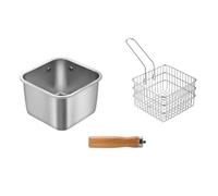 Zkydhbd Stainless Steel Camping Cookware Set Multifunctional Stackable Saving Space for Outdoor Frying Boiling Camp Cooking Equipment