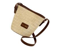 Zkydhbd Straw Woven Bucket Bag Trendy Crossbody Handbags Fashion Shoulder Bag Purse Summers Casual Beach Bags For Women Girls Crossbody Purses