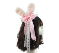 Zkydhbd Stylish Punk Furry Ear Small Hat Hair Accessory Rose Flower Small Hat Hair Clip For Fashion Enthusiasts And Halloween