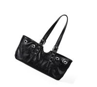 Zkydhbd Stylish Studded Motorcycle Inspired Underarm Bag Convertible Shoulder Handbag Practical PU Large Capacity Fashionable Accessory Edgy Rivet Detail Underarm Shoulder Bag