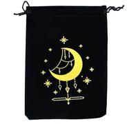 Zkydhbd Tarot Storage Bag Board Game Cards Small Drawstring Package Witch Divination Crystal Packing Pouches Jewelry Wrap Bags Tarot Pouch
