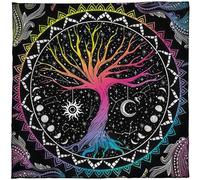 Zkydhbd Tarots Tablecloth Divinations Table Cover Astrology Oracles Board Game Mat Square Shape Pendulum Cloth Divinations Board Game Cloth Pendulum Mat