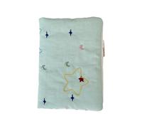 Zkydhbd Travel Card Holder Star Pattern Detail Elastic Band Closure Tear Resistant Polyester Business Vacation Accessory Everyday Use Passport and Card Holder