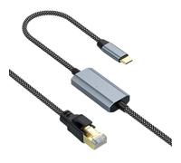 Zkydhbd Type C To RJ45 Ethernet Adapter 1000Mbps Fast Uninterrupted Internet With Adcanced Chip Technology No Lag Internet Adapter