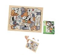 Zkydhbd Unique Animal Theme Wooden Puzzle 50Pieces Jigsaws for Stress Relief Creative Gift Artistic Home Display Photo Frame Wooden Animal Puzzle